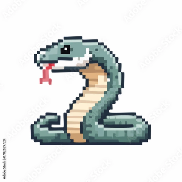 Obraz Pixel Art Snake