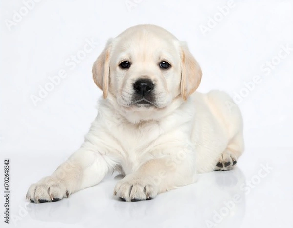 Obraz Cute puppy, light cream color