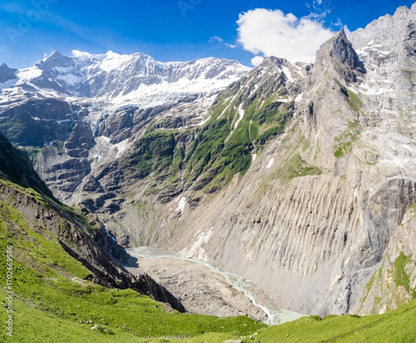 Obraz views of Ischmeer glacier, Switzerland