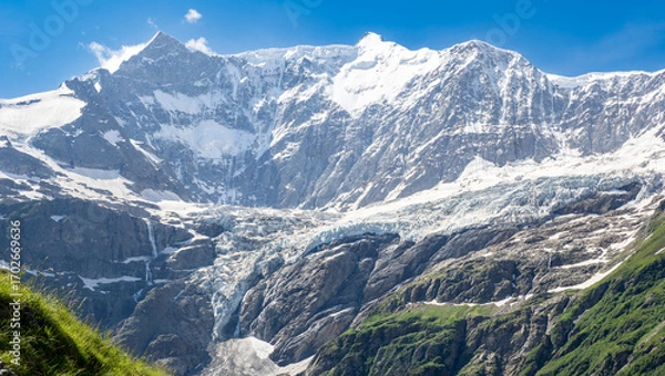 Obraz views of Ischmeer glacier, Switzerland