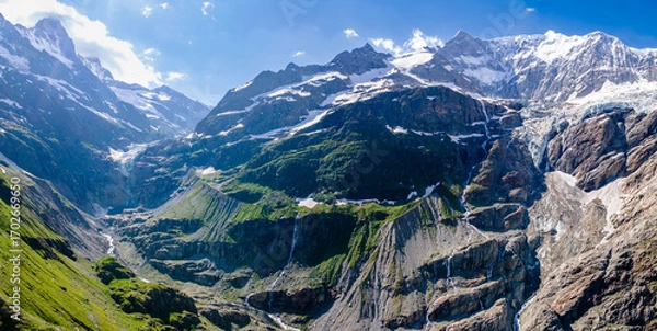 Obraz views of Ischmeer glacier, Switzerland