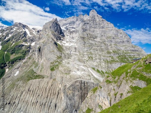 Obraz views of peaks from Baregg hut , Switzerland