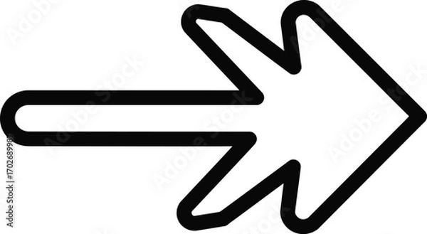 Obraz Arrow Icon Vector Design Illustration
