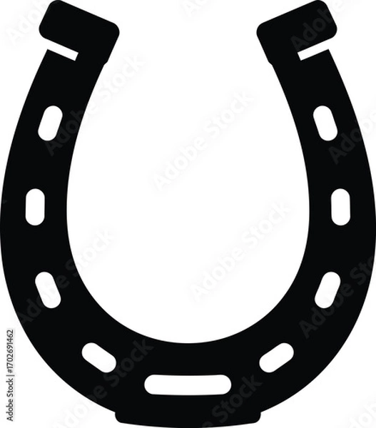 Obraz horseshoe vector icon Isolated on White Background