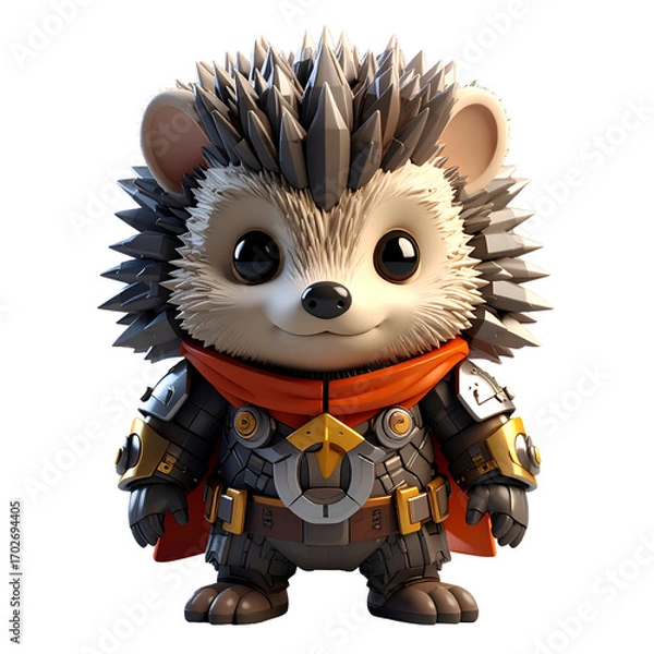 Fototapeta Cute hedgehog character