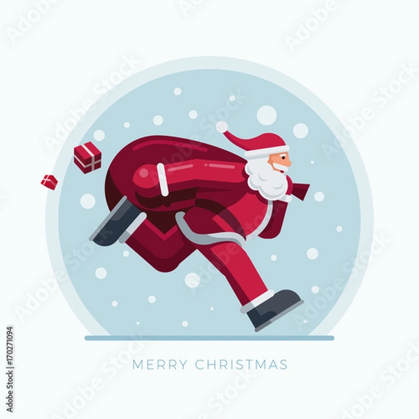 Obraz Santa Claus Running