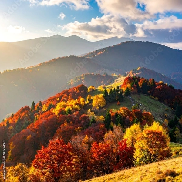 Obraz Autumn mountain landscape (1)