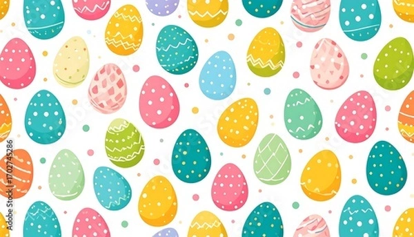 Obraz Colorful Easter egg pattern (1)