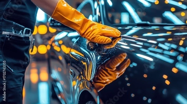 Obraz Car detailing process