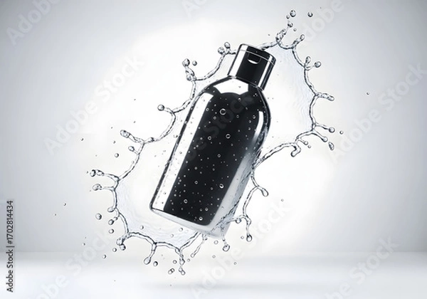 Obraz Perfume Bottle Splashing Water