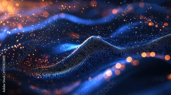 Obraz Abstract digital waves