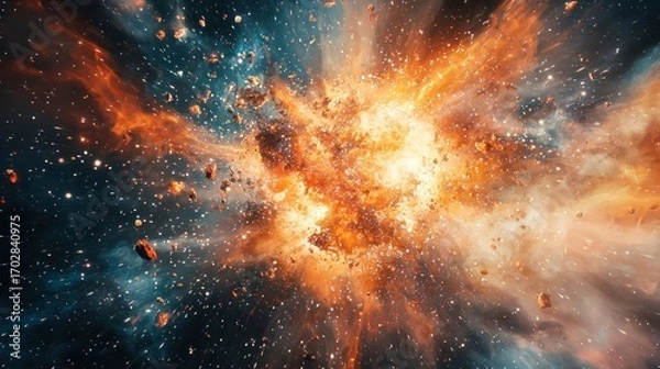 Fototapeta Cosmic explosion