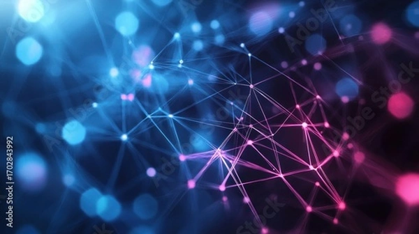 Obraz Abstract network connection