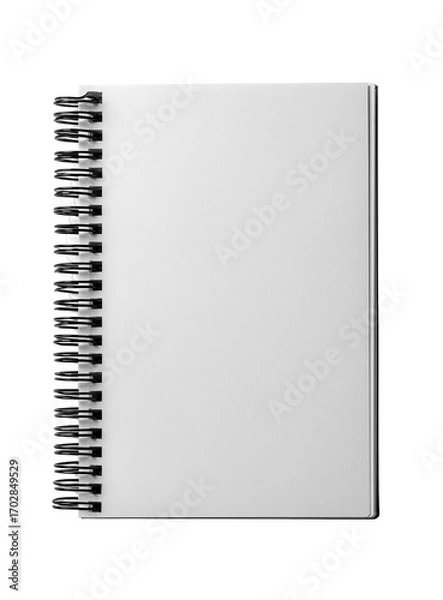 Fototapeta Blank spiral-bound notebook (2)