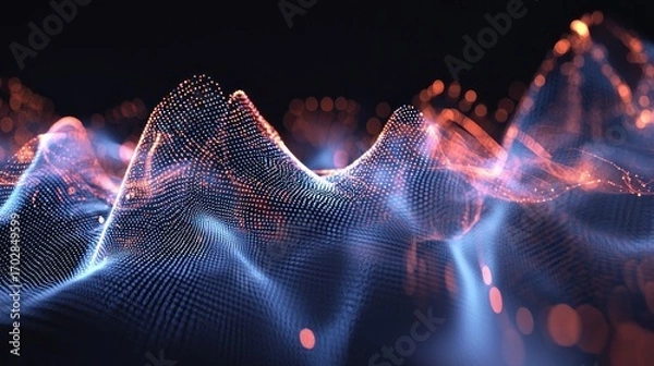 Obraz Abstract digital landscape