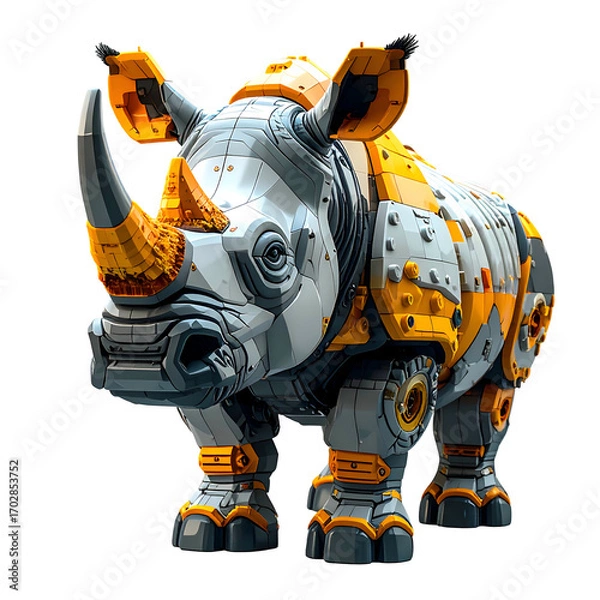 Obraz Mechanical rhinoceros
