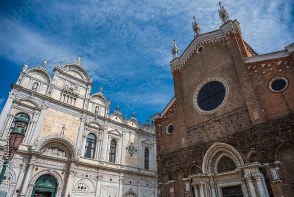 Fototapeta Venice and its beautiful buildings and canals in the summer