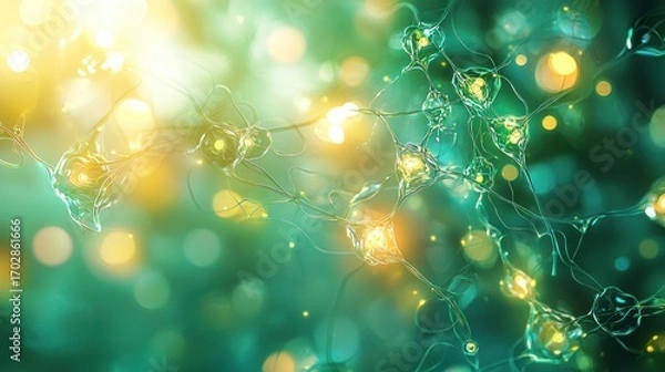 Obraz Glowing neural network