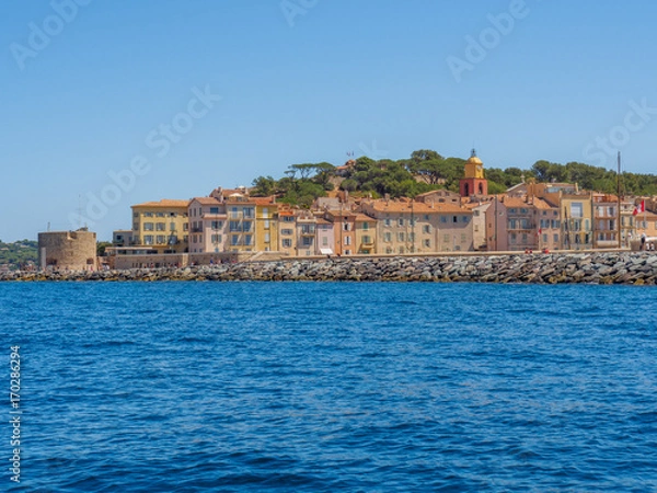 Obraz An overview of the town of Saint Tropez.