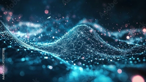 Fototapeta Abstract digital network image