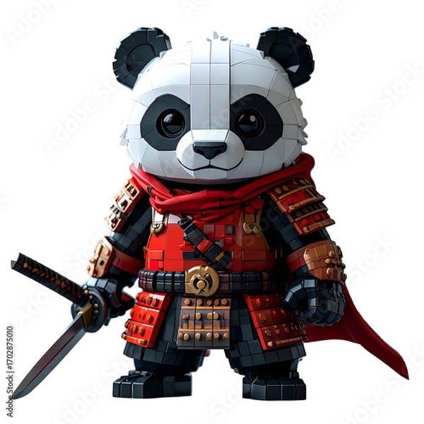Obraz Panda warrior figure