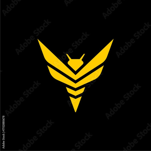 Obraz modern wasp or bee logo vector icon	
