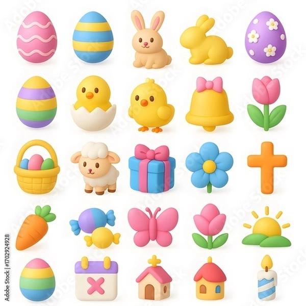 Fototapeta 25 Easter Icons