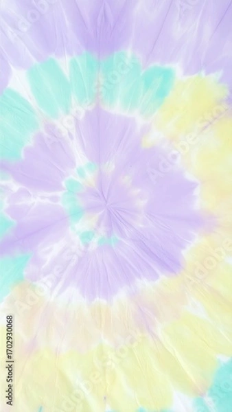 Obraz Pastel Swirl Tie Dye Design with Soft Colors for Textile Background and Surface Pattern