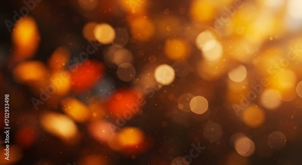 Fototapeta Abstract Autumn Leaves Background with Bokeh Effect