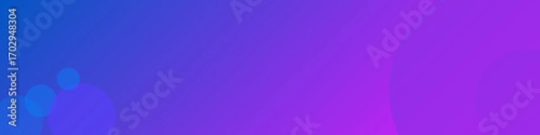 Fototapeta Abstract Blue and Purple Gradient Background with Circle Shapes, Modern Minimal Vector Design for Web, Banner, and Presentation