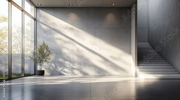 Obraz Modern concrete interior design