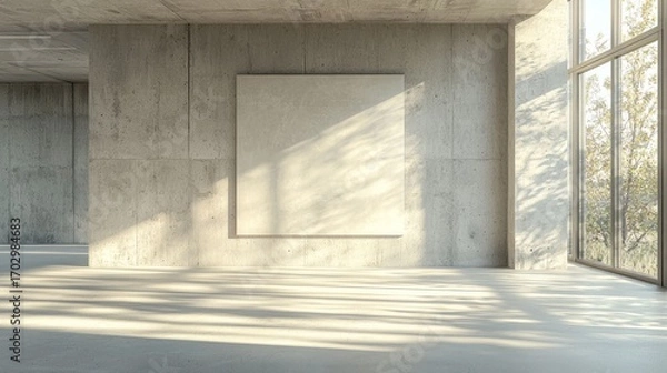 Obraz Modern concrete interior mockup