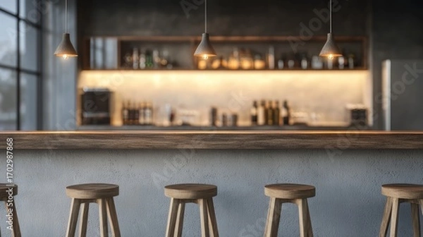 Obraz Empty modern bar interior