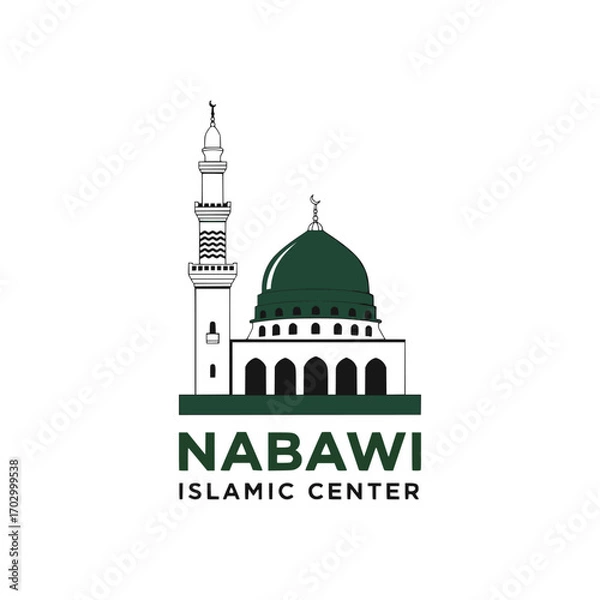 Obraz Vector illustration for islamic mosque