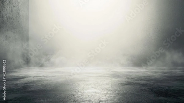 Obraz Foggy concrete interior