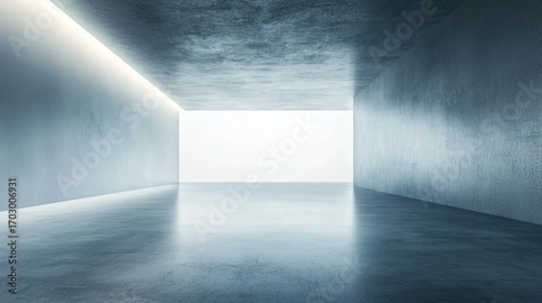 Obraz Modern concrete interior space