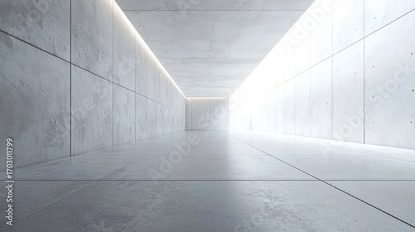 Obraz Empty concrete hallway