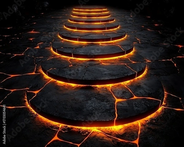 Obraz Lava Steps to Inferno.