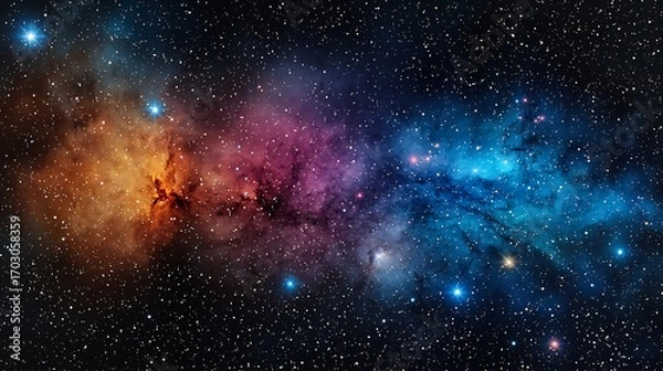 Obraz Cosmic Nebula: Stellar Cloudscape. (3)