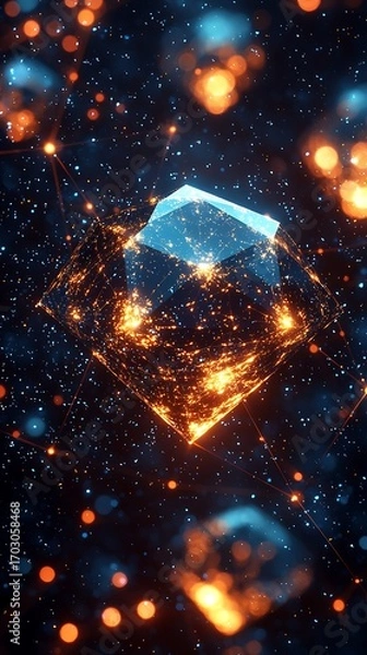 Obraz Cosmic City Cube Network.