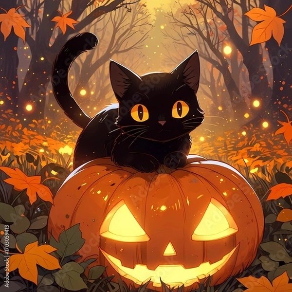 Obraz Halloween concept, October, AI