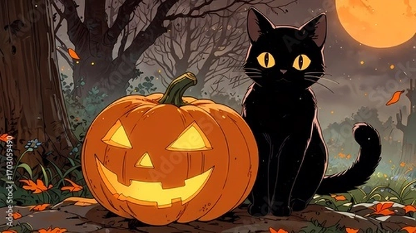 Obraz Halloween concept, October, AI