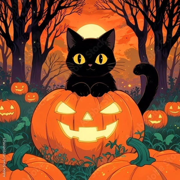 Obraz Halloween concept, October, AI