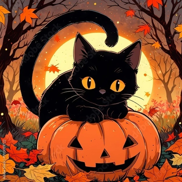 Obraz Halloween concept, October, AI