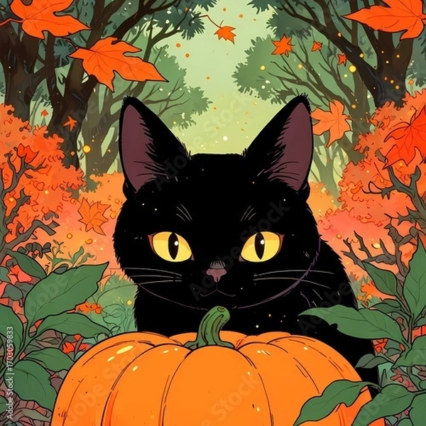 Obraz Halloween concept, October, AI