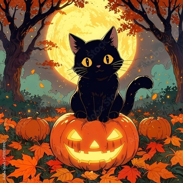 Obraz Halloween concept, October, AI