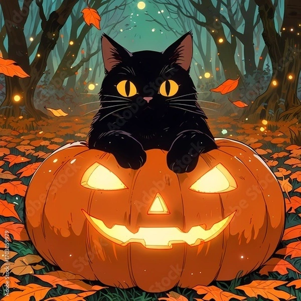 Obraz Halloween concept, October, AI