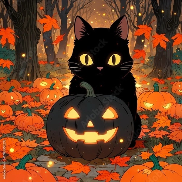 Obraz Halloween concept, October, AI