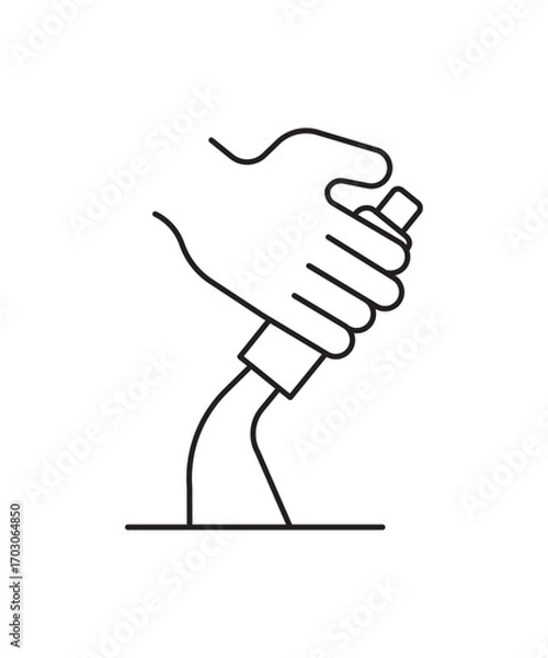 Obraz car hand brake icon, vector best line icon.