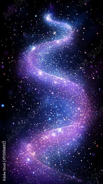 Obraz Cosmic Spiral Nebula Swirling Galaxy.